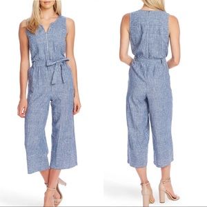 🆕Vince Camuto ticking stripes belted SzLarge